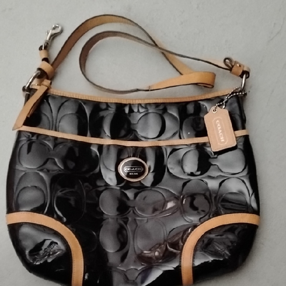 Coach Black and Tan Women's Bag